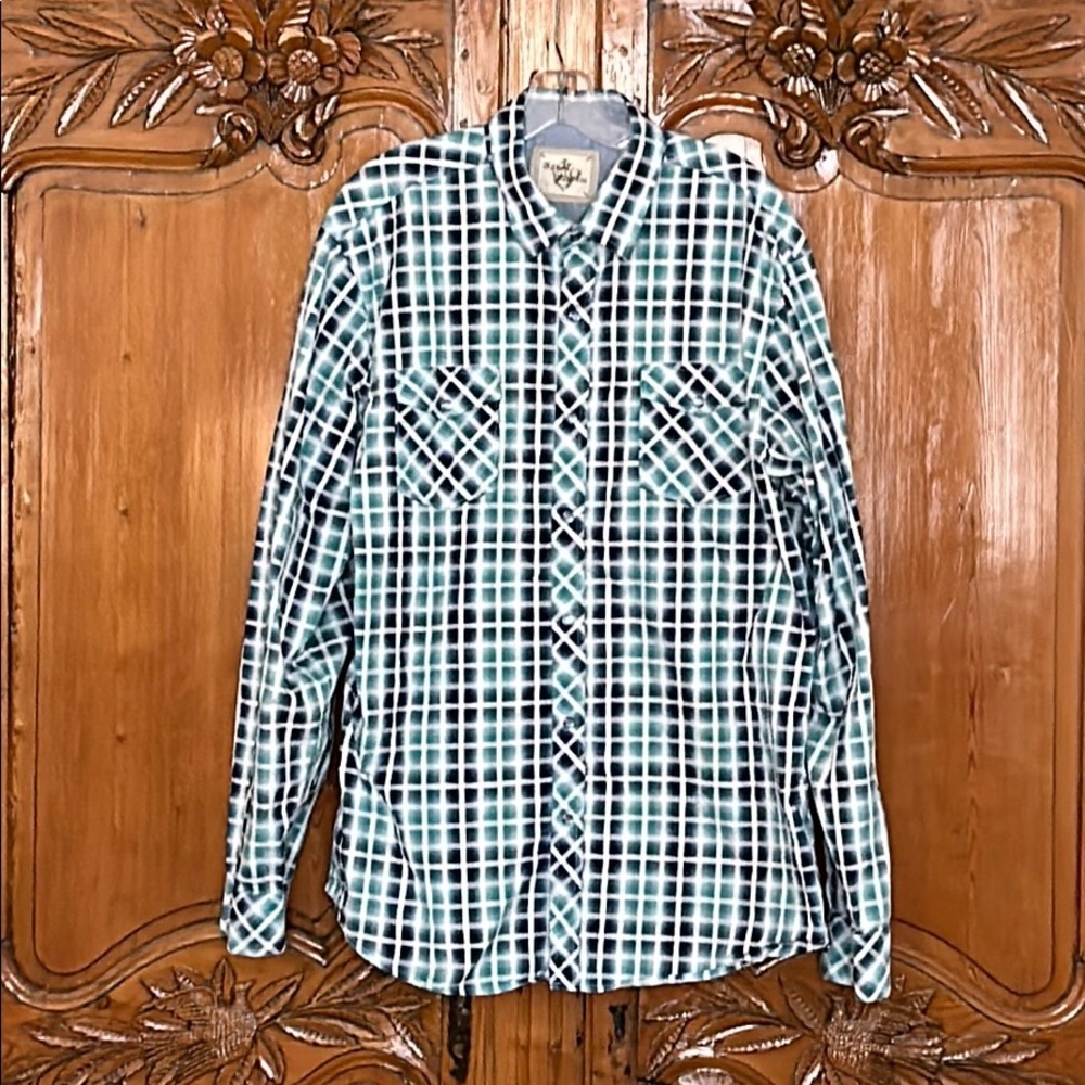 Age of Wisdom Men’s Western Style Shirt XXL